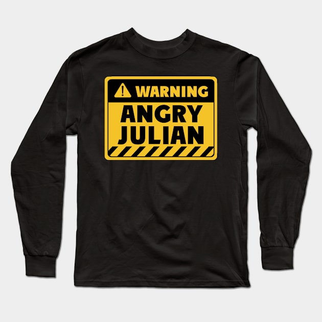 Angry Julian Long Sleeve T-Shirt by EriEri